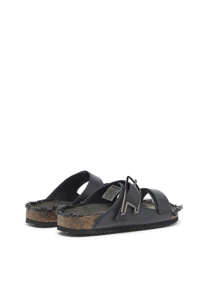 D-Woodstock - Leather slide with cork footbed (2)