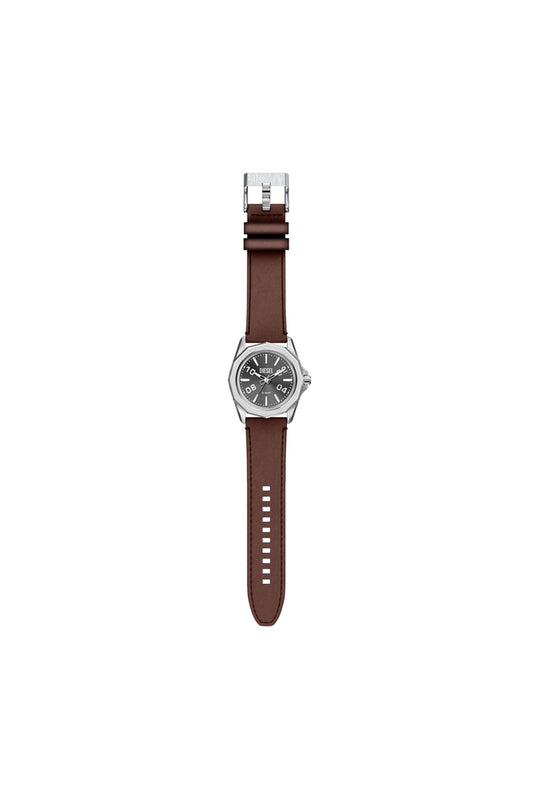 Stinger Three-Hand Brown Leather Watch (7)