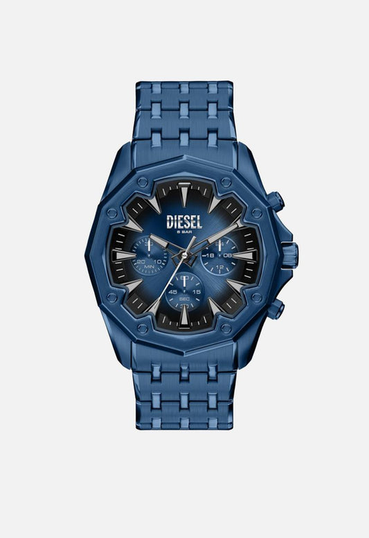 Stinger-Stainless Steel Silver/Leather Blue-46Mm