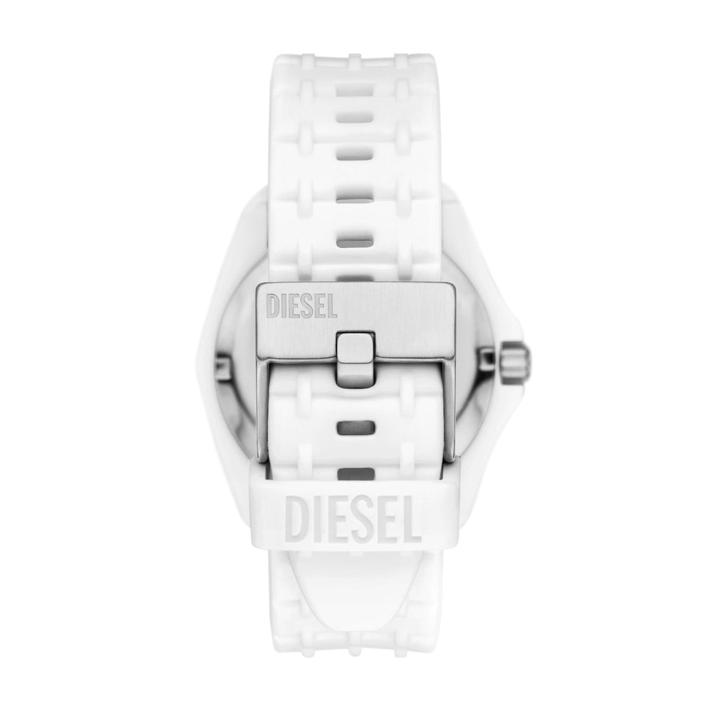 Diesel Stinger Three-Hand White Silicone Watch (1)