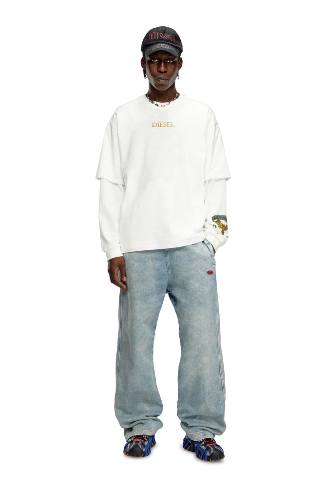 T shirt with Only The Brave print Diesel Diesel South Africa