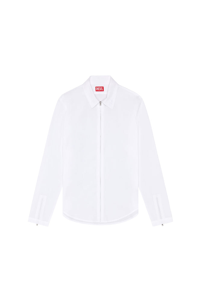 Logo-embroidered zip shirt (3)