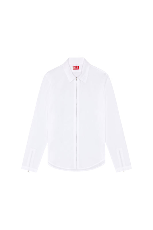 Logo-embroidered zip shirt (3)