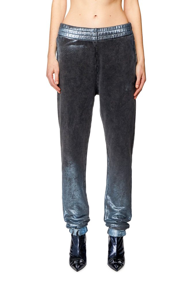 Faded metallic sweatpants