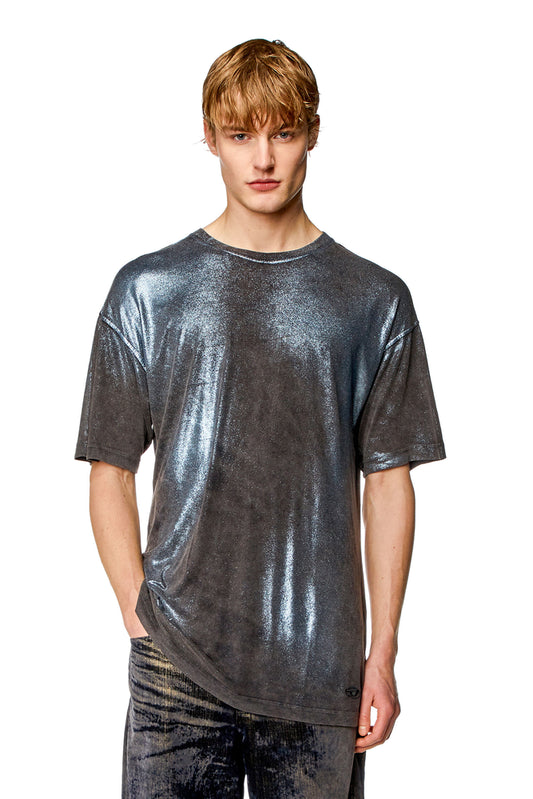 Faded metallic T-shirt