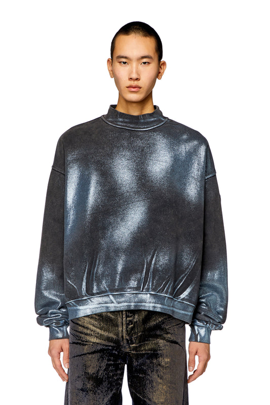 Faded metallic sweatshirt