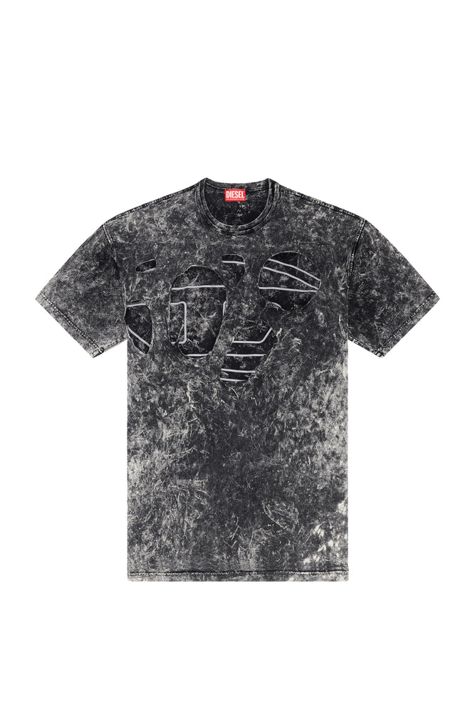 Oval D T-shirt in marble jersey | Diesel Online – Diesel