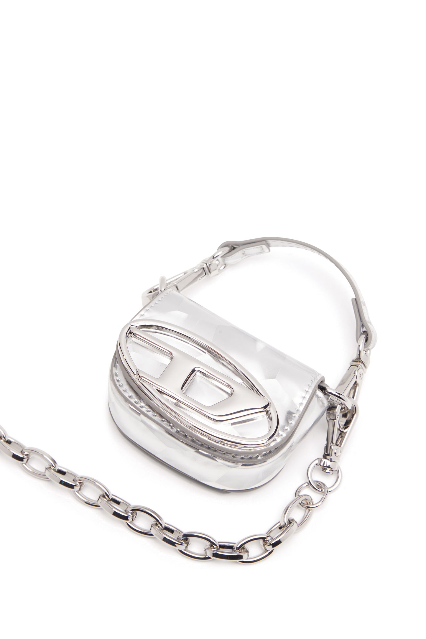 Iconic micro bag charm with mirror effect (3)