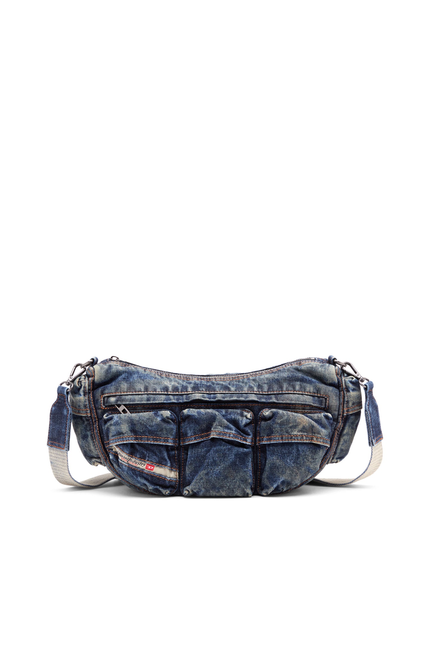 Travel 3000-Multipocket bag in treated denim & 8058992740765