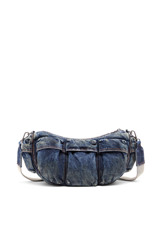 Travel 3000-Multipocket bag in treated denim (1)