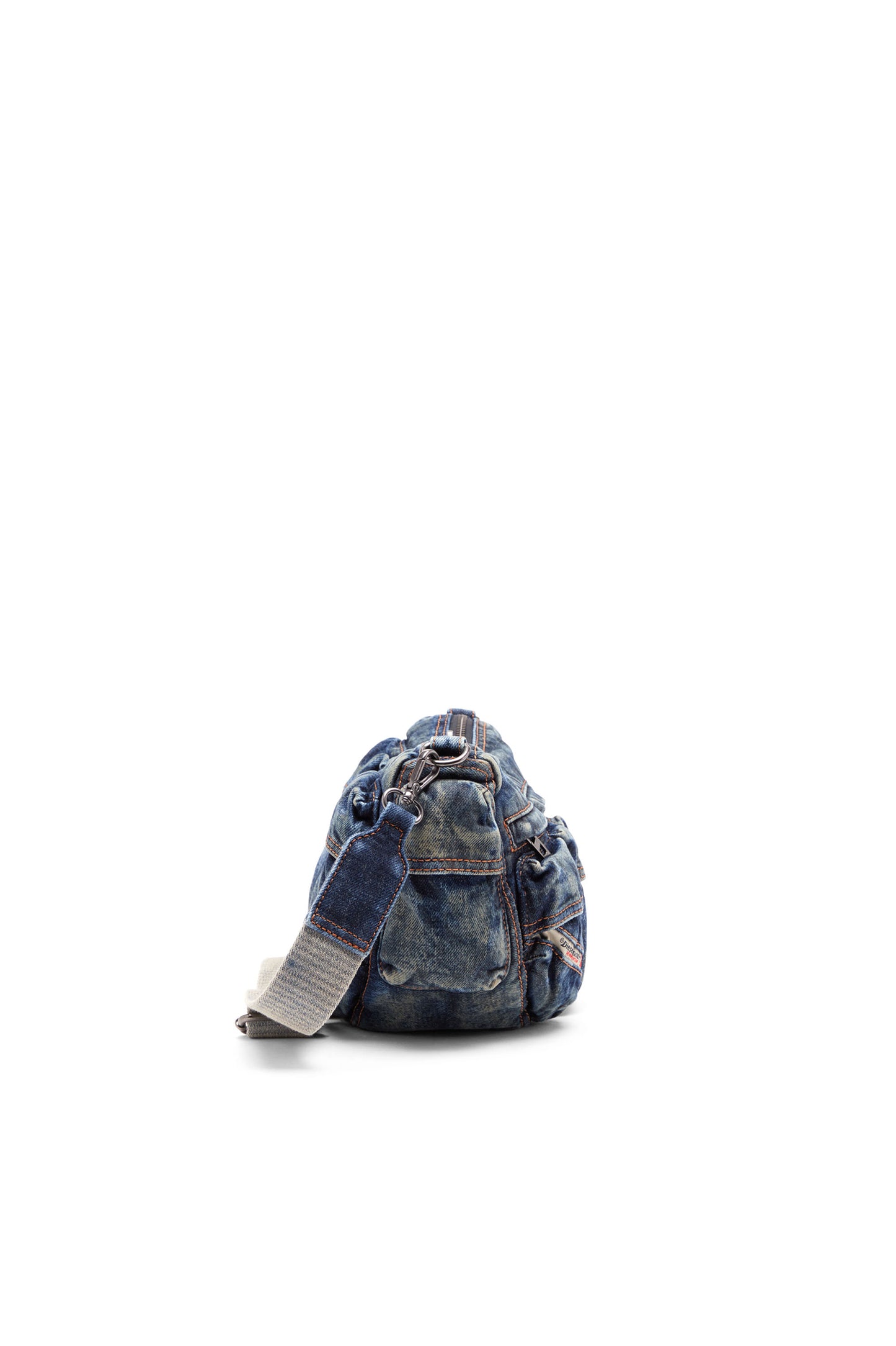 Travel 3000-Multipocket bag in treated denim (2)