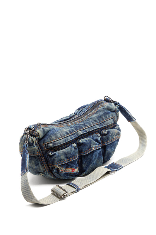 Travel 3000-Multipocket bag in treated denim (4)