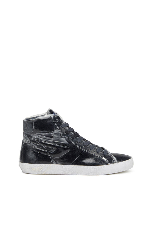 S-Leroji Mid - High-top canvas sneakers with TPU overlay & 8059038735172
