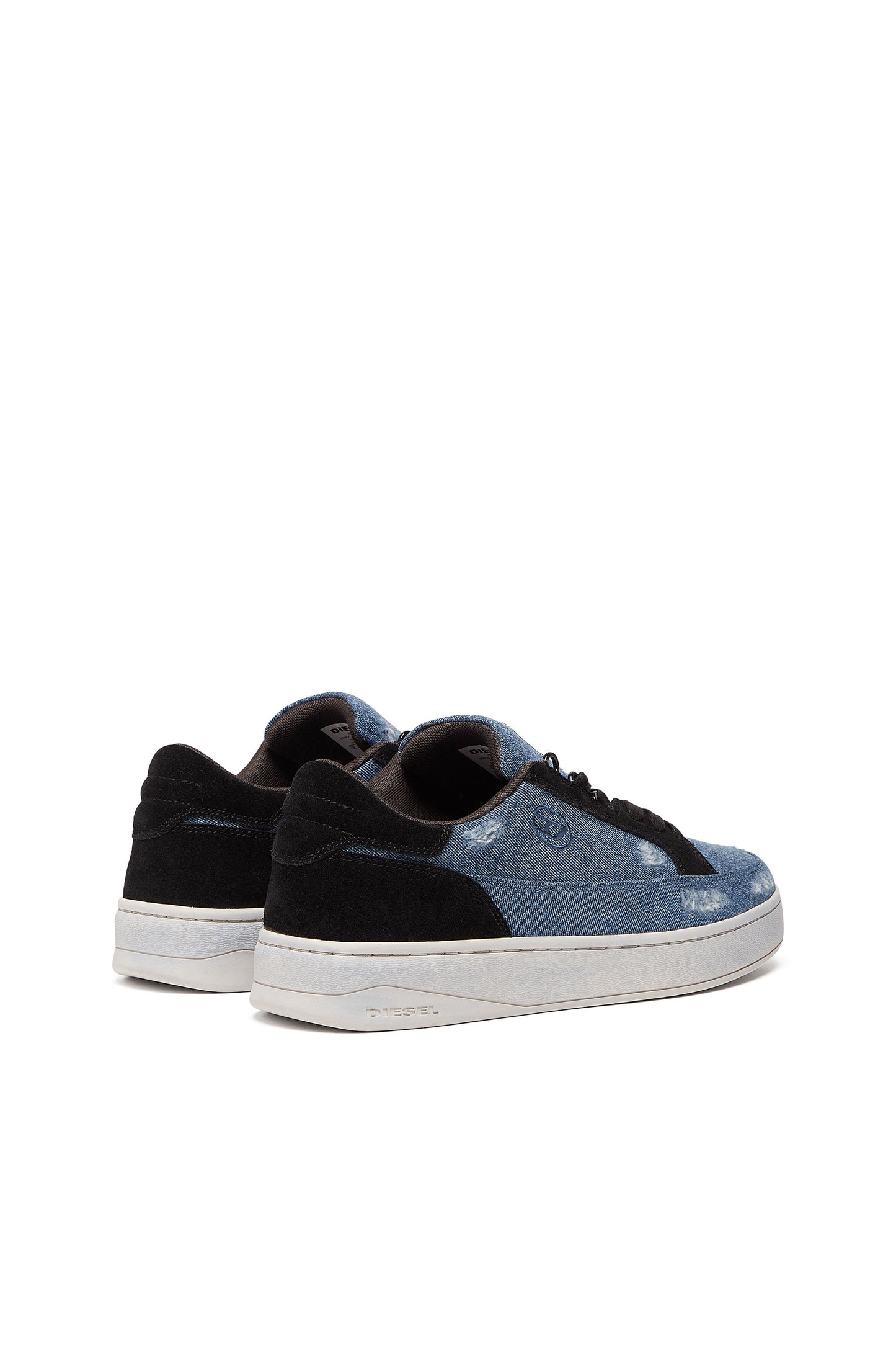 S-Sinna Low - Low-top sneakers in destroyed denim (2)