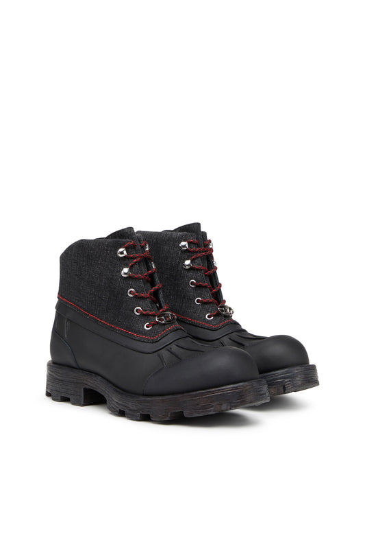 D-Hammer ABT D - Leather boots with denim collar (1)