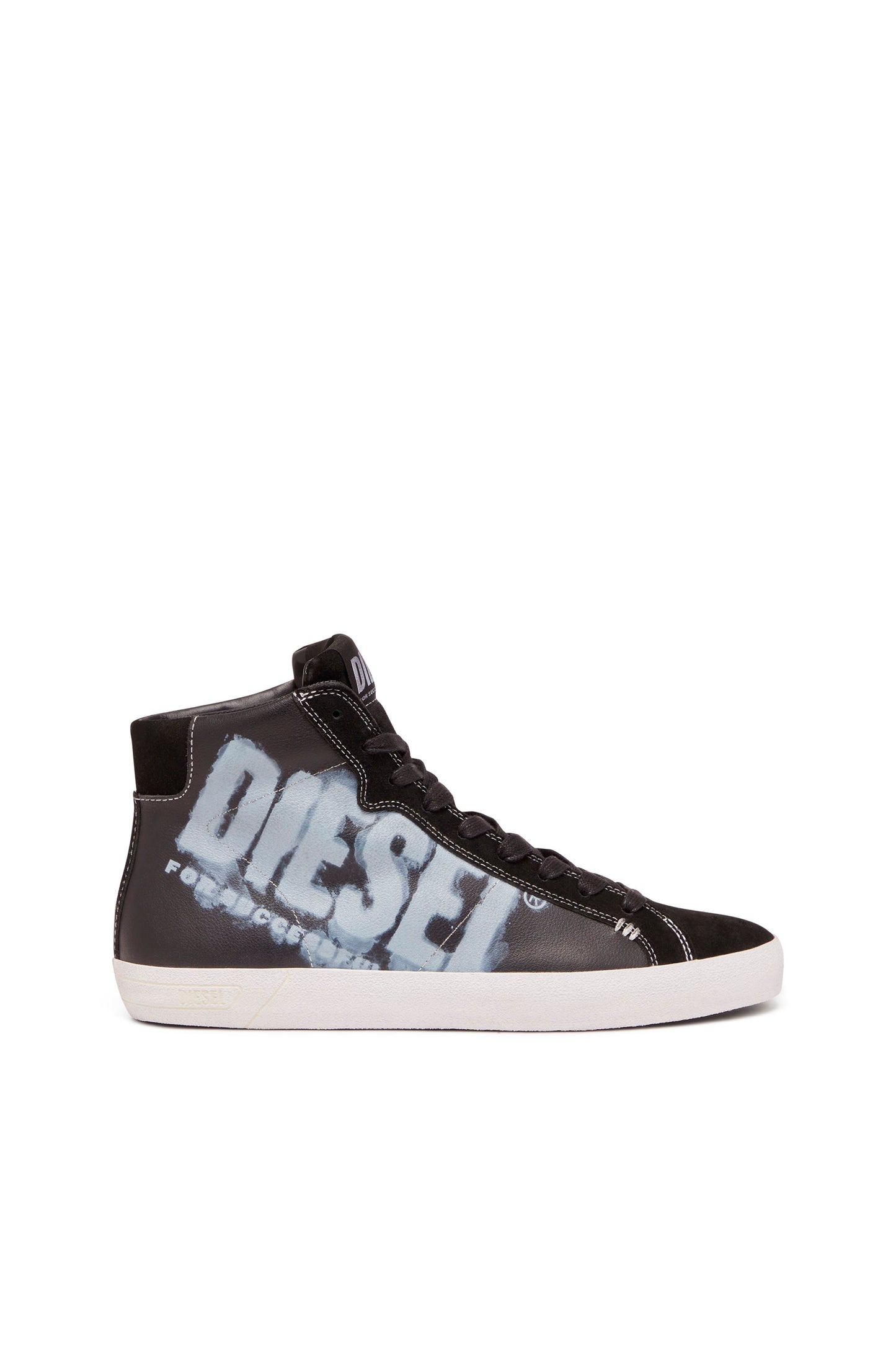 S-Leroji Mid X - High-top sneakers with bleeding logo & 8059038760761 & 8059038760815