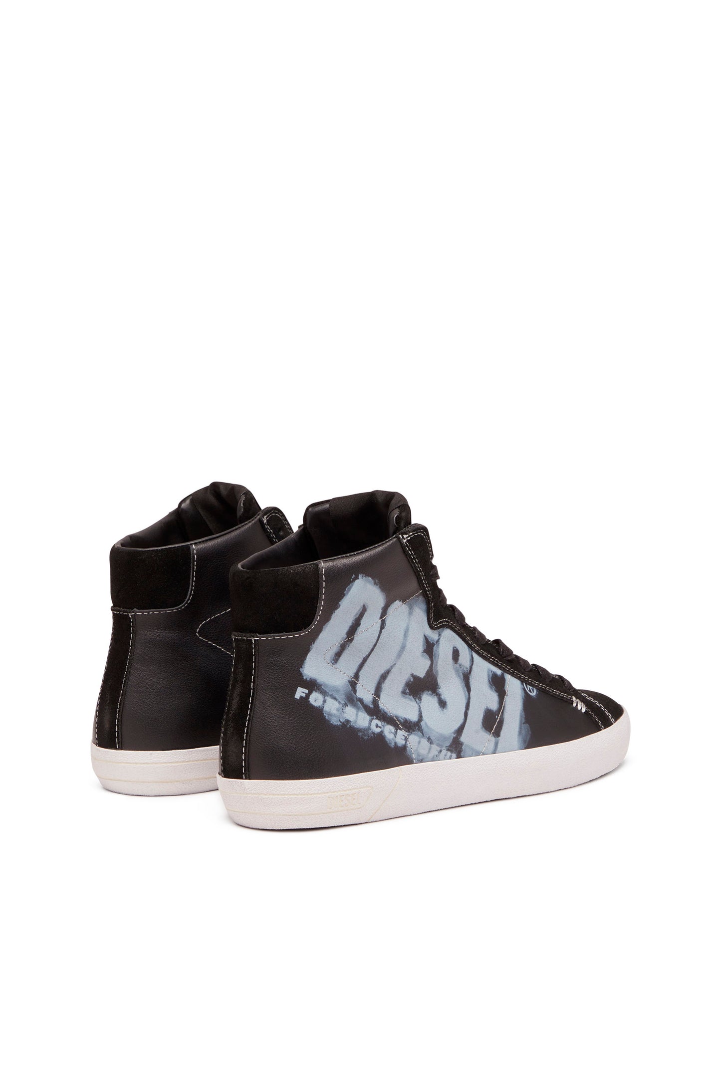 S-Leroji Mid X - High-top sneakers with bleeding logo (2)