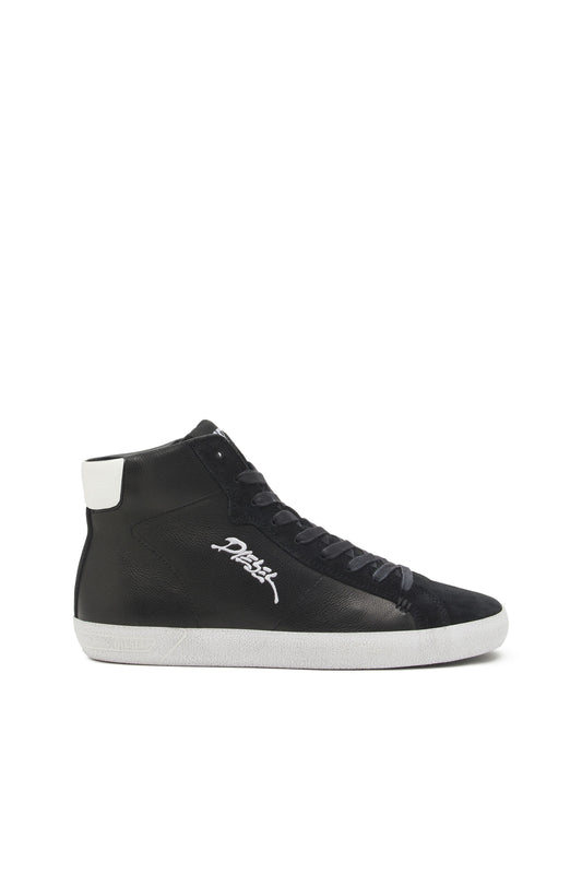S-Leroji Mid - High-top sneakers with embroidered logo & 8059038761744 & 8059038761836