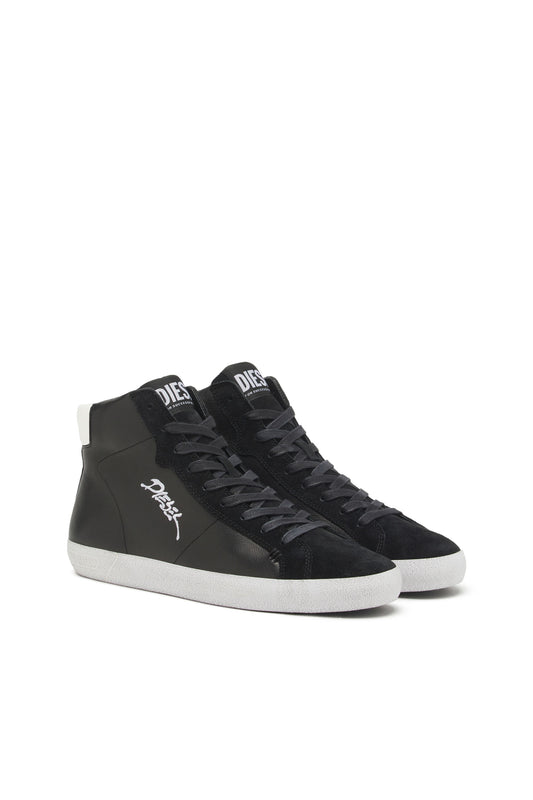 S-Leroji Mid - High-top sneakers with embroidered logo (1)