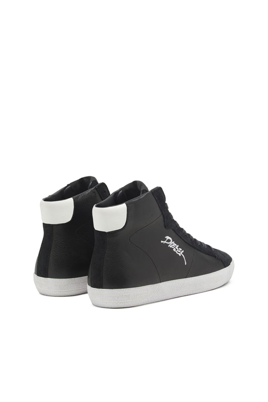S-Leroji Mid - High-top sneakers with embroidered logo (2)