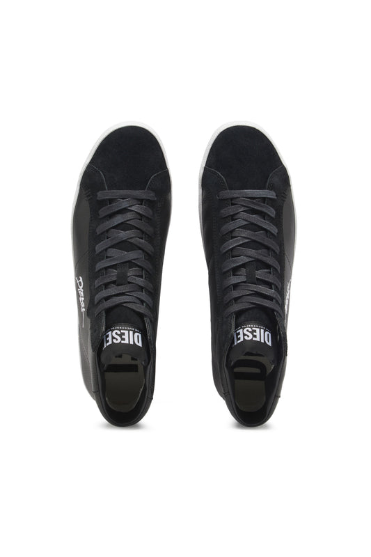 S-Leroji Mid - High-top sneakers with embroidered logo (4)