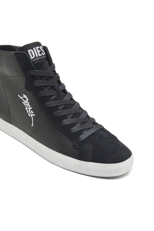 S-Leroji Mid - High-top sneakers with embroidered logo (5)