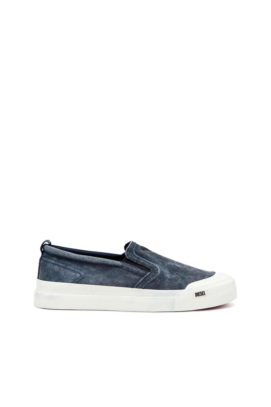 S-Athos-Canvas slip-on sneakers with D embroidery & 8055055224323 & 8055055224330 & 8055055224347