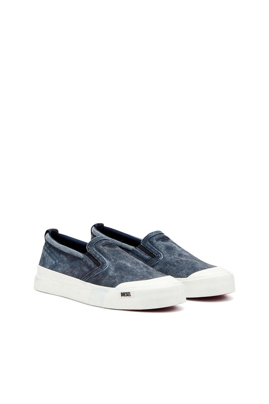 S-Athos-Canvas slip-on sneakers with D embroidery (1)