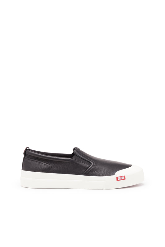 S-Athos Slip On - Slip-on sneakers in plain leather & 8058992493456