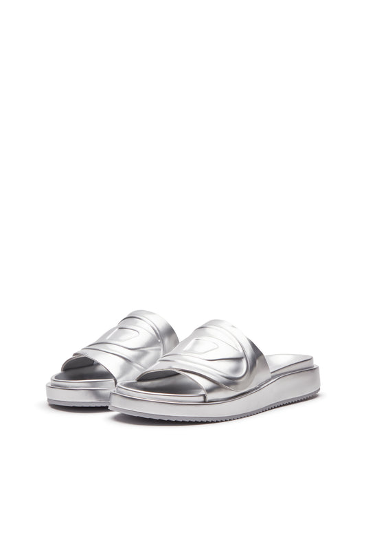 Sa-Slide D-Metallic slide sandals with Oval D strap (7)