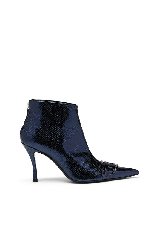 D-Venus-Patent snake-effect ankle boots & 8058992505876 & 8058992505883 & 8058992505890