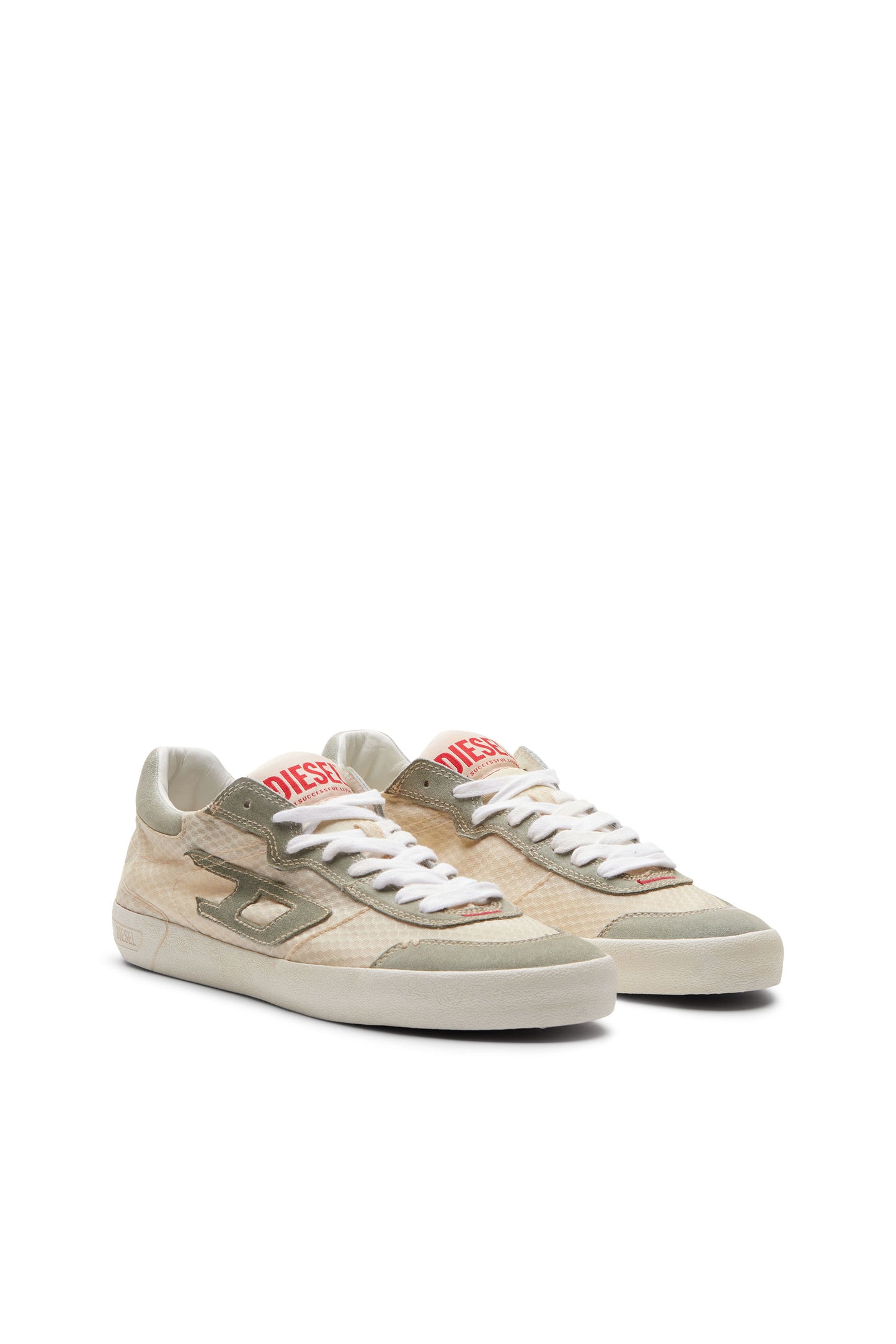 S-Leroji Low-Low-top sneakers in mesh and suede (1)