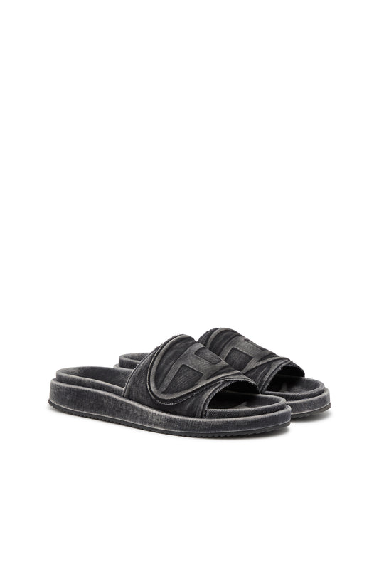 Sa-Slide D-Denim slides with embossed strap (1)