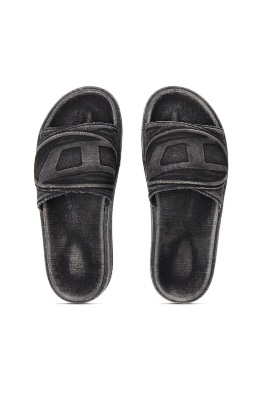 Sa-Slide D-Denim slides with embossed strap (4)