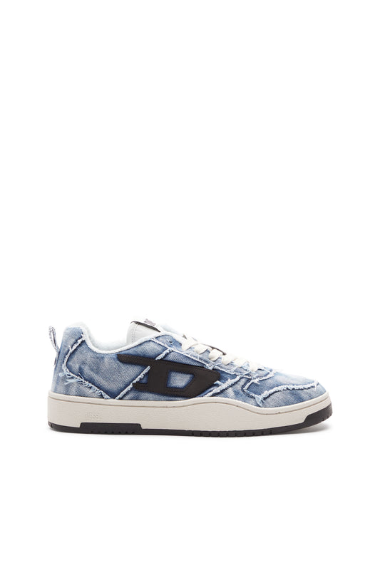 S-Ukiyo Low-Low-top sneakers in frayed denim