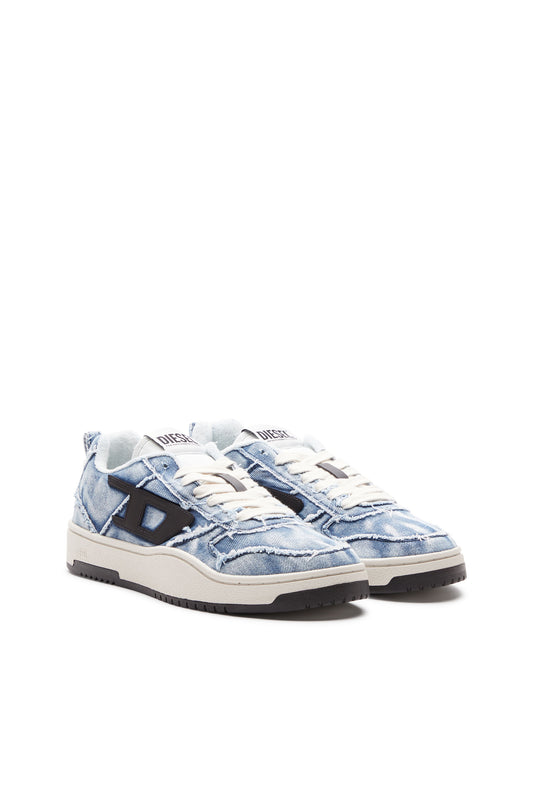 S-Ukiyo Low-Low-top sneakers in frayed denim (1)